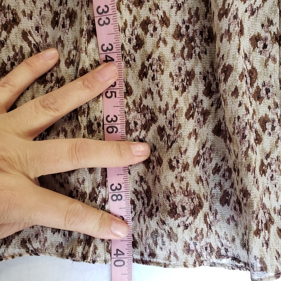 Ann Taylor Silk Dress animal print size 8 - Picture 9 of 12